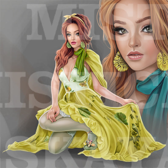 Evelyn and the canaries