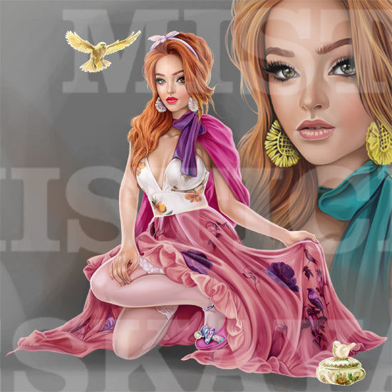 Evelyn and the canaries