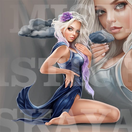 Lady of clouds and mists