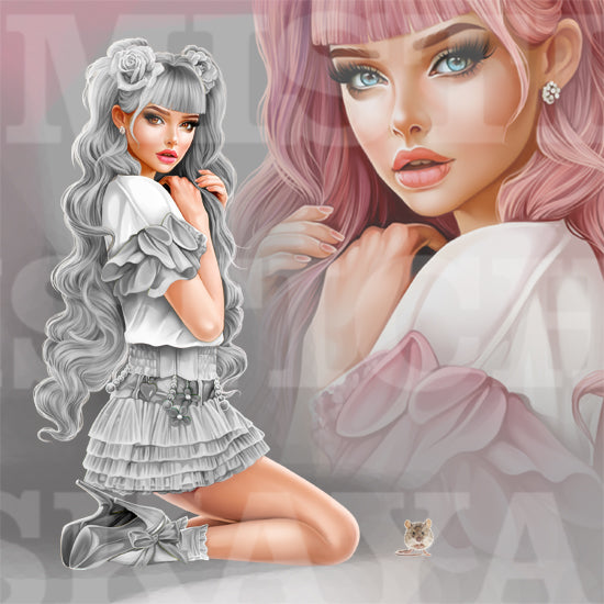 Melly and cosmetic accessories