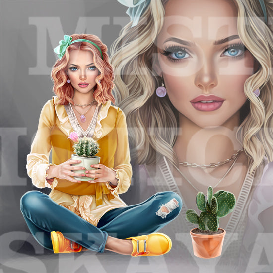Rebecca and the cacti