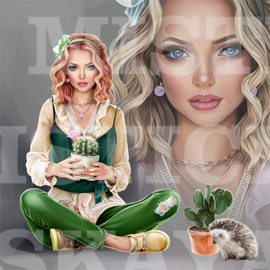 Rebecca and the cacti