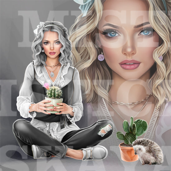 Rebecca and the cacti