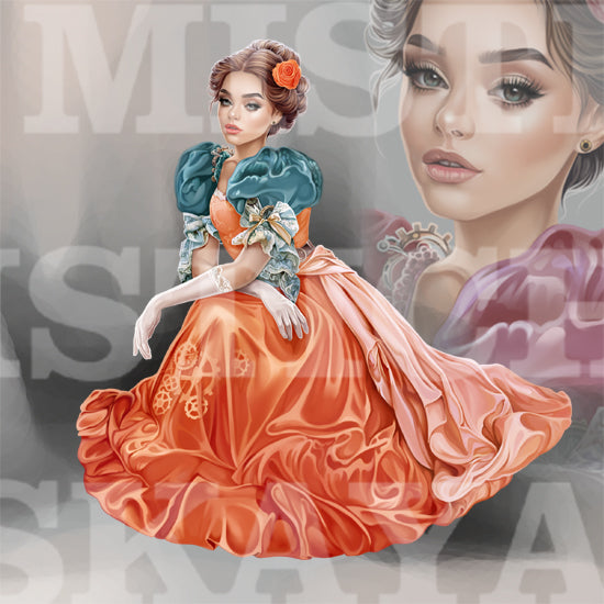 Romantic steampunk Monna