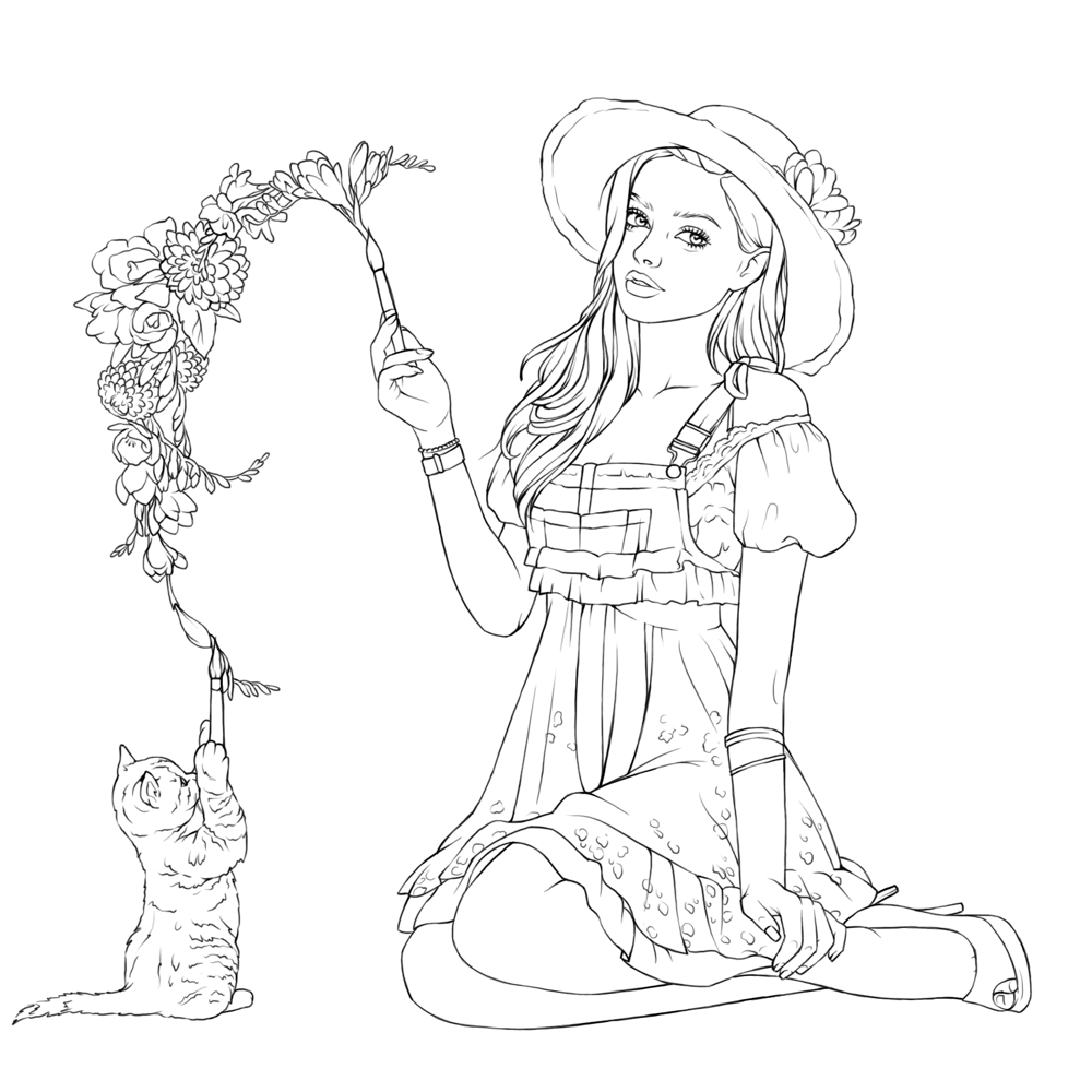 Rosalie, who draws magical flowers