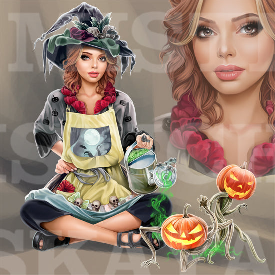 Witch-gardener Oliviya
