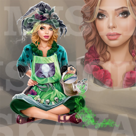 Witch-gardener Oliviya