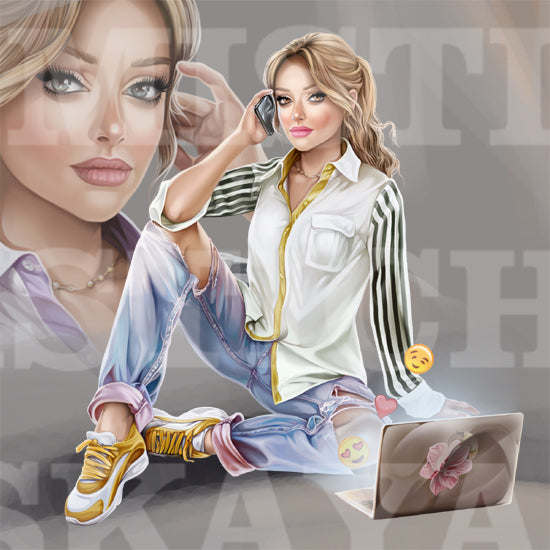 modern lady