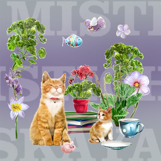 CU_PU Pack Cats and flowers