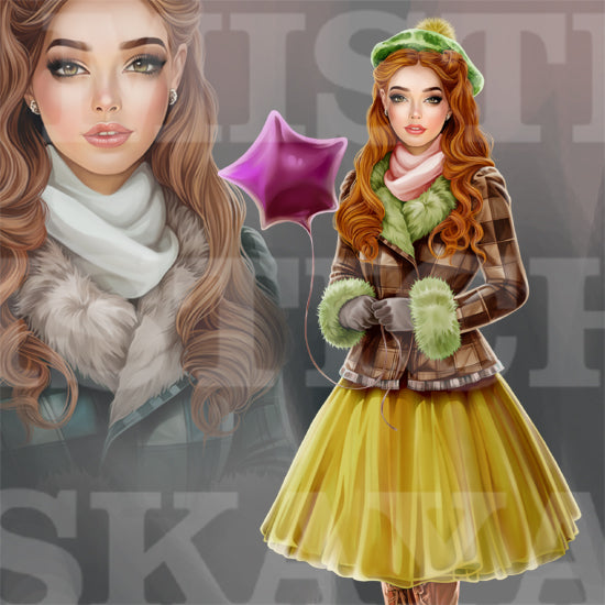 Flora and a bouguet of violets