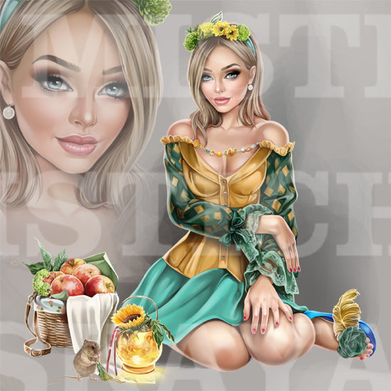 Gilly and the apple harvest