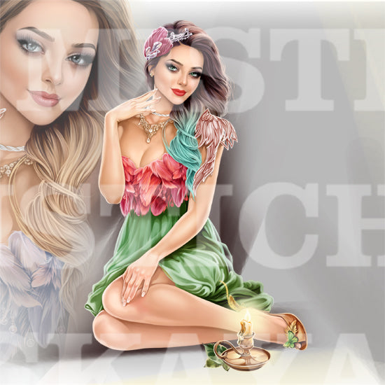Lady Illana and bird