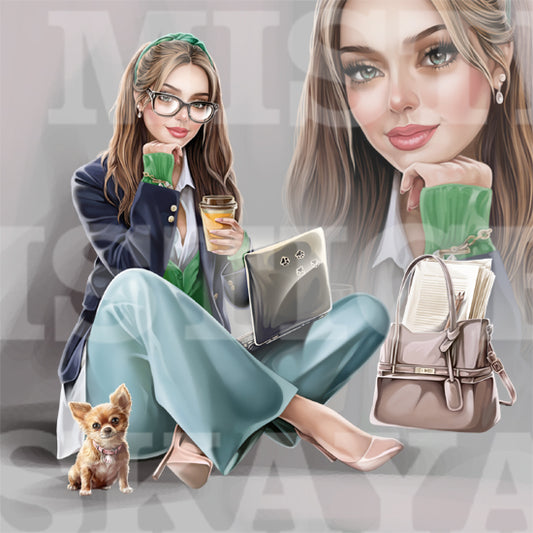Mellie and the coffee break
