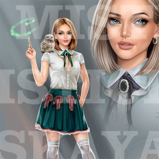 Melly and a magical school
