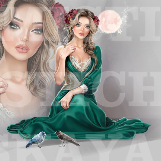 Milly and birds