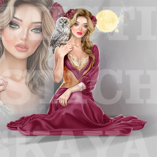 Milly and birds