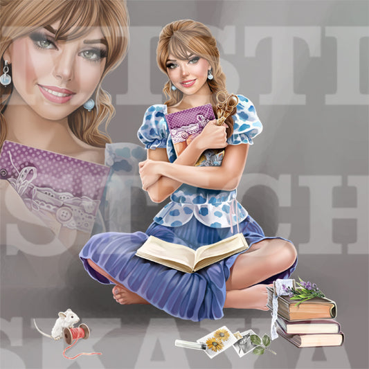 Nessa and scrapbooking