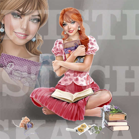 Nessa and scrapbooking
