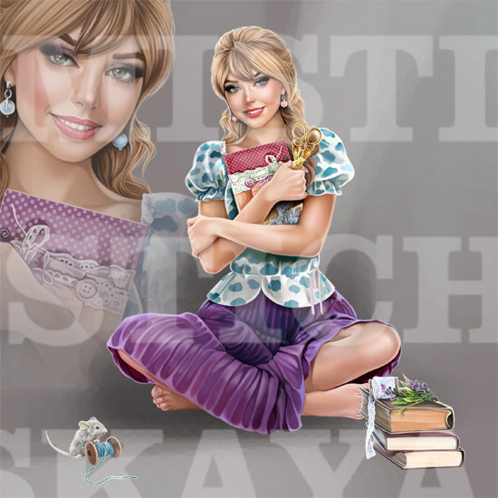 Nessa and scrapbooking