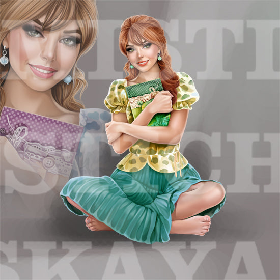 Nessa and scrapbooking
