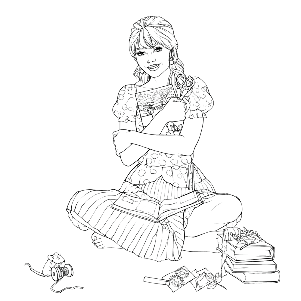 Nessa and scrapbooking