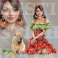 Ritha and capybara