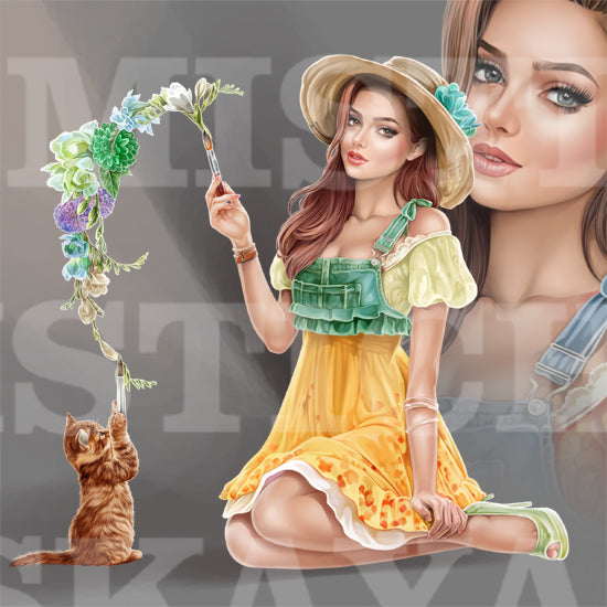 Rosalie, who draws magical flowers