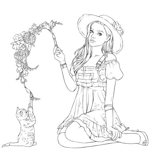 Rosalie, who draws magical flowers