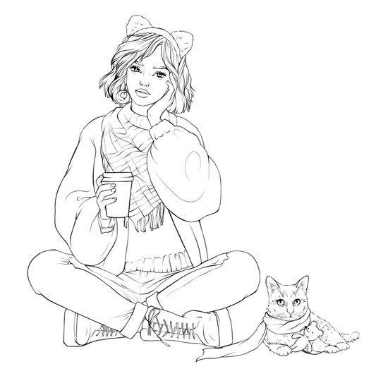 Sonya with coffee