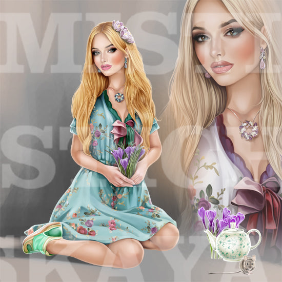 Sybilla and tea party