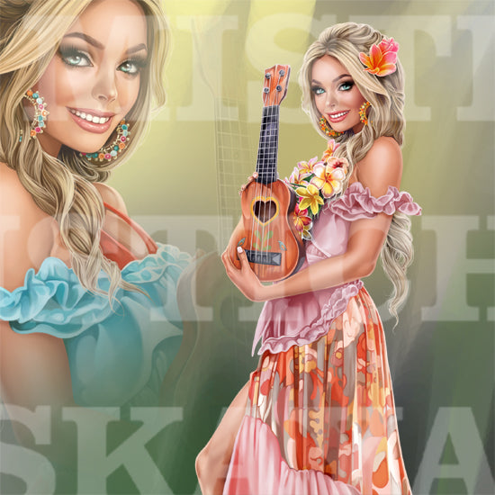 Valery with okulele