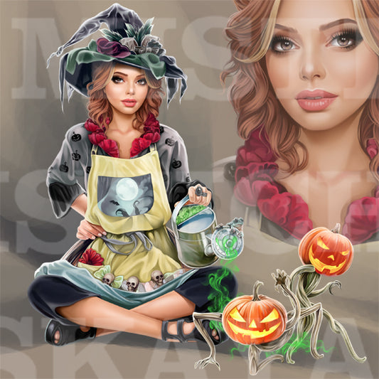 Witch-gardener Oliviya