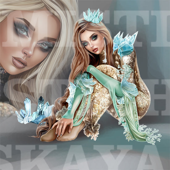 Winter mermaid Melly