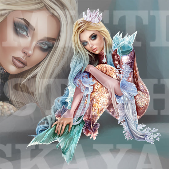 Winter mermaid Melly