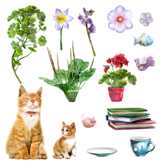 CU_PU Pack Cats and flowers